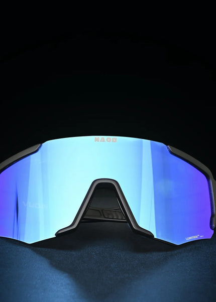 Naos | Vuori Sportbril | Matte Black / Blue Naos