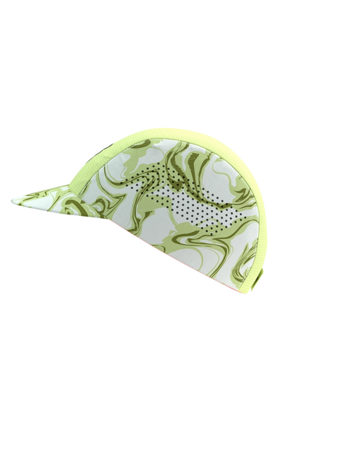 Compressport | Pro Racing Cap | Green Camo / Fluo Red