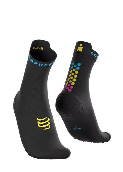 Compressport | Pro Racing Socks V4 | Run High | IRONMAN 2026 | Black