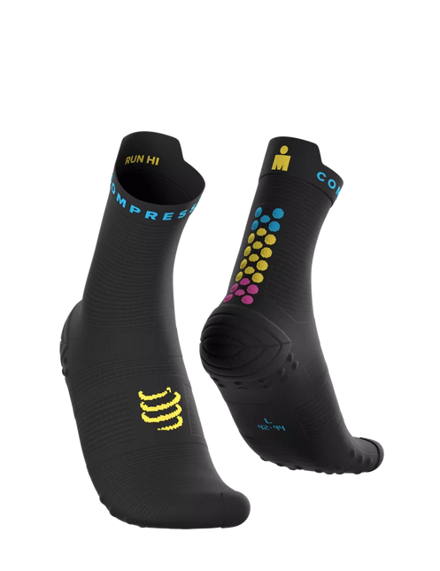 Compressport | Pro Racing Socks V4 | Run High | IRONMAN 2026 | Schwarz