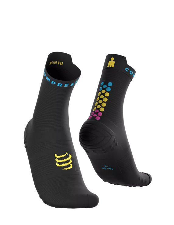 Compressport | Pro Racing Socks V4 | Run High | IRONMAN 2026 | Black