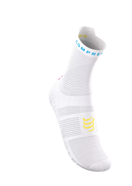 Compressport | Pro Racing Socks V4 | Run High | IRONMAN 2026 | White