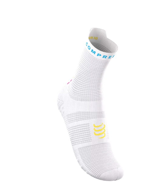 Compressport | Pro Racing Socks V4 | Run High | IRONMAN 2026 | Weiß