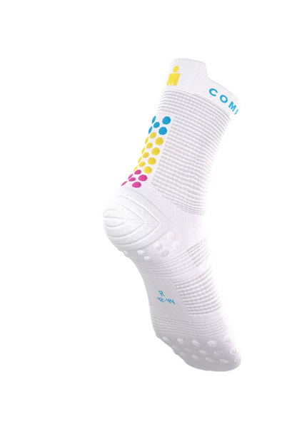 Compressport | Pro Racing Socks V4 | Run High | IRONMAN 2026 | White