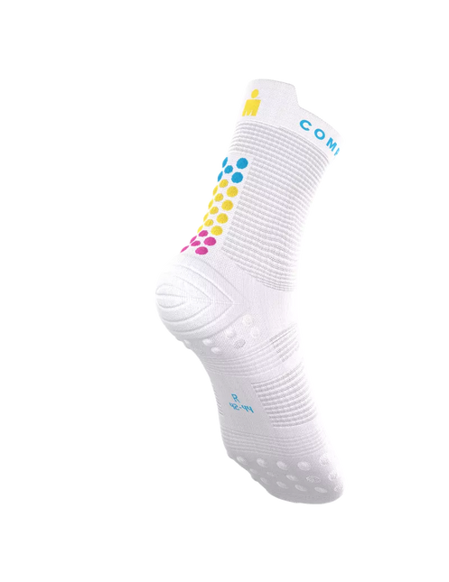 Compressport | Pro Racing Socks V4 | Run High | IRONMAN 2026 | Weiß