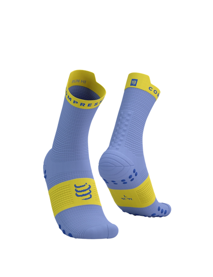 Compressport | Pro Racing Socks V4 | Run High | Jacaranda / Maize