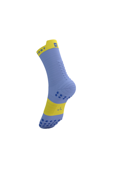 Compressport | Pro Racing Socks V4 | Run High | Jacaranda / Maize