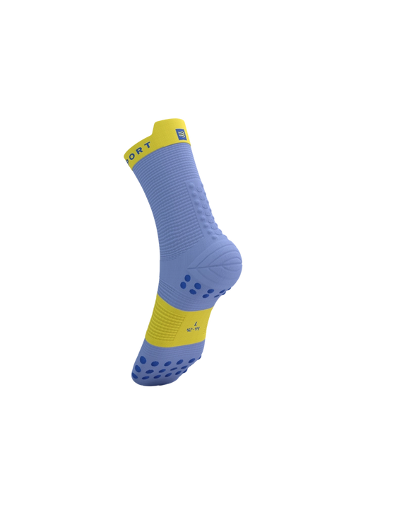 Compressport | Pro Racing Socks V4 | Run High | Jacaranda / Maize