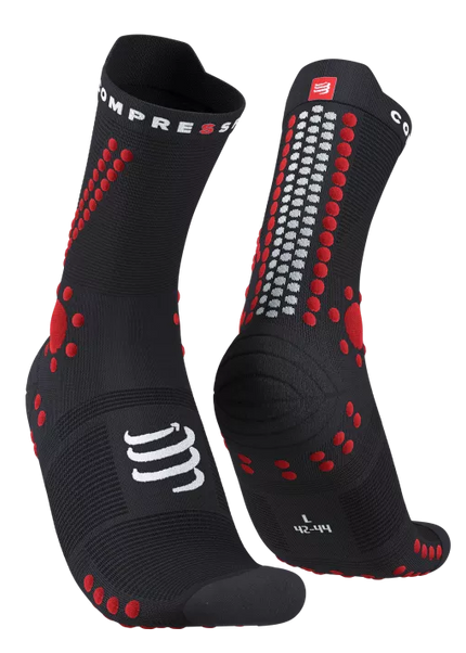 Compressport | Pro Racing Socks V4 | Trail | Black / Red
