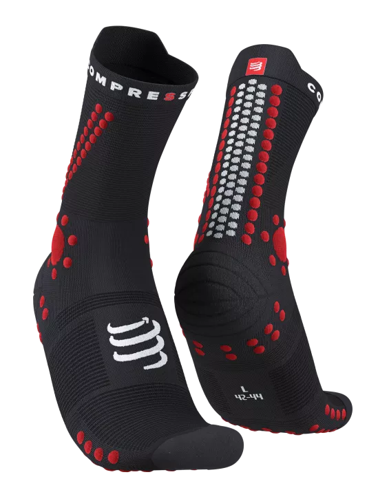 Compressport | Pro Racing Socks V4 | Trail | Black / Red