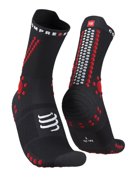 Compressport | Pro Racing Socks V4 | Trail | Black / Red