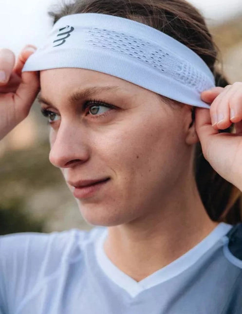 Compressport | Thin Headband On/Off | White