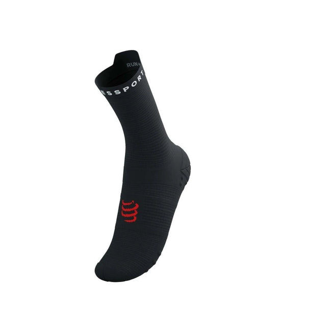 Compressport | Pro Racing Socken V4 | RunHigh | Schwarz-Weiss
