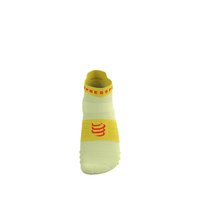 Compressport | Pro Racing Socks V4 | Run Low | Elf Yellow / Fluo Red