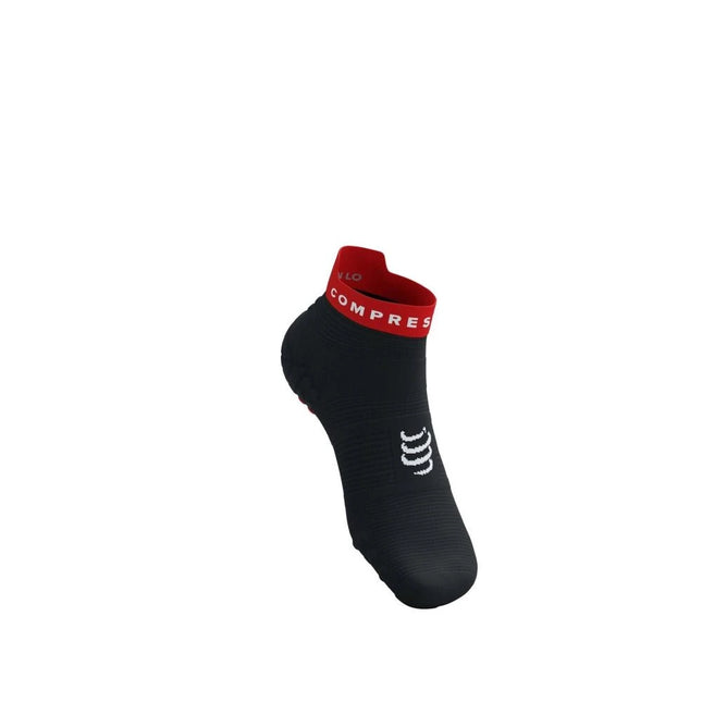 Compressport | Pro Racing Socken V4 | Zur Neige gehen | Schwarz/Kernrot