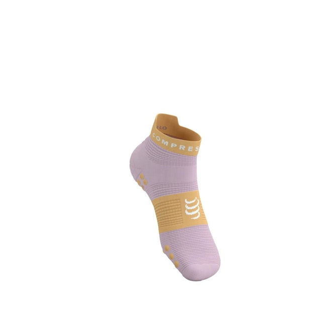 Compressport | Pro Racing Socken V4 | Run Low | Roseate / Buff Orange