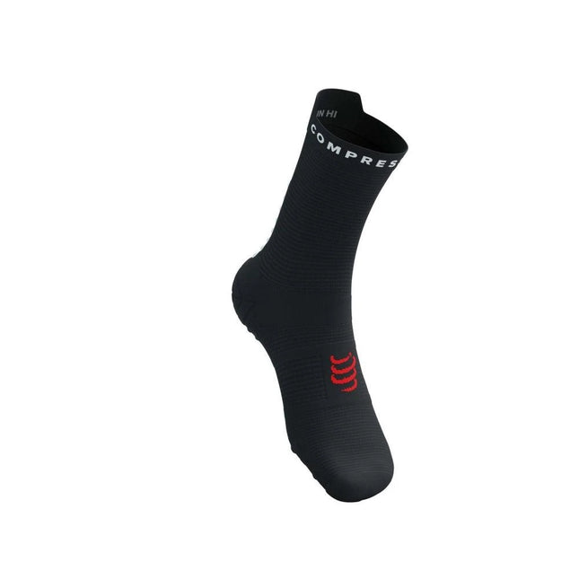 Compressport | Pro Racing Socken V4 | RunHigh | Schwarz-Weiss