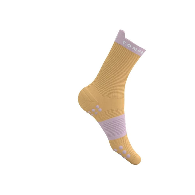 Compressport | Pro Racing Socken V4 | Run High | Buff Orange / Roseate