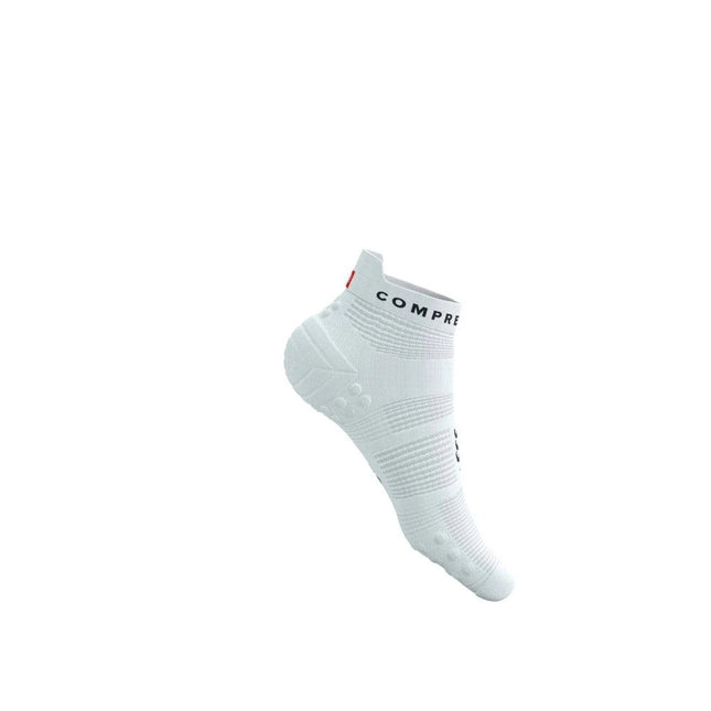 Compressport | Pro Racing Socken V4 | Zur Neige gehen | Weiß schwarz