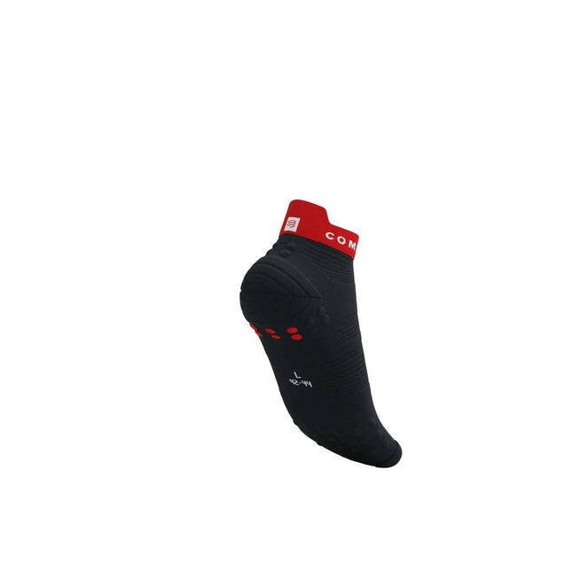 Compressport | Pro Racing Socken V4 | Zur Neige gehen | Schwarz/Kernrot