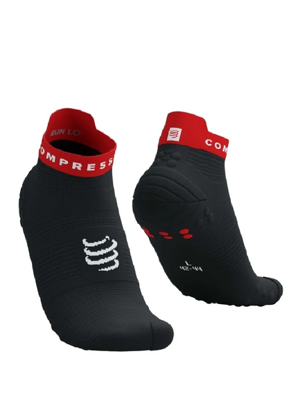 Compressport | Pro Racing Socks V4 | Run Low | Black/Core Red