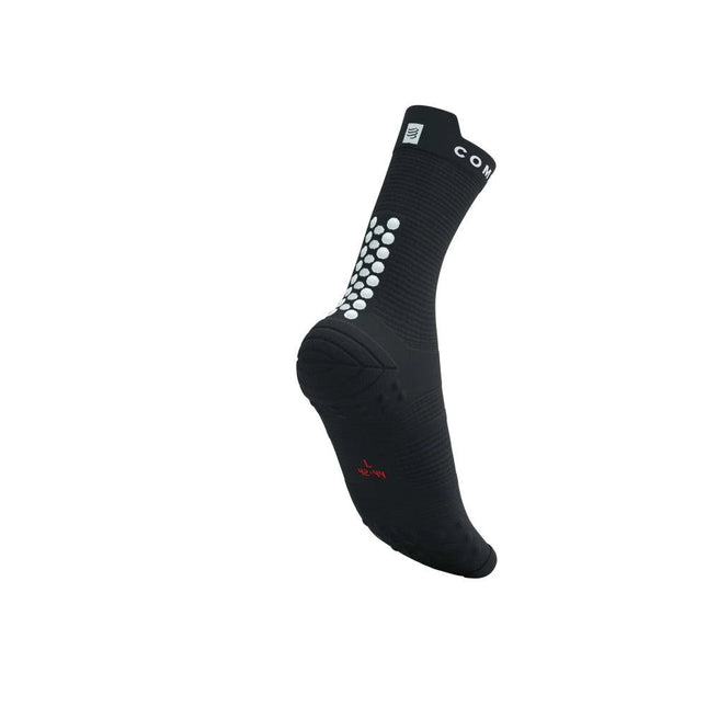 Compressport | Pro Racing Socken V4 | RunHigh | Schwarz-Weiss