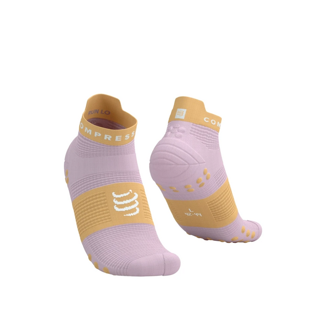 Compressport | Pro Racing Socks V4 | Run Low | Roseate / Buff Orange