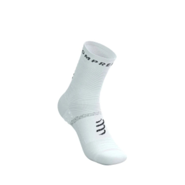 Compressport | Pro Marathon Socken V2 | Weiß schwarz