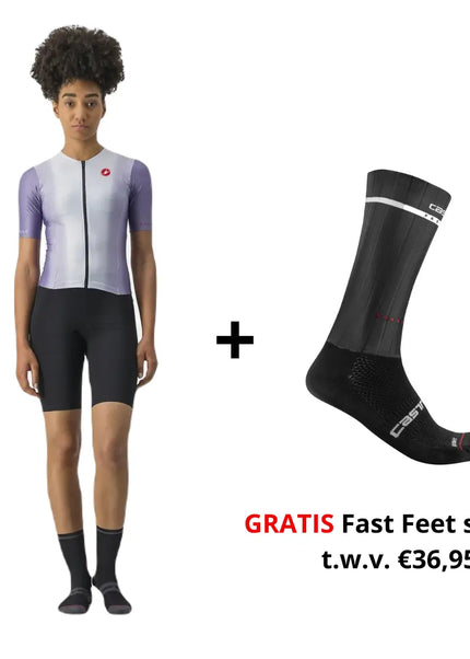 Castelli | San Remo Ultra Speed | Trisuit | Short Sleeve | Dames | Violet Mist Castelli Cycling