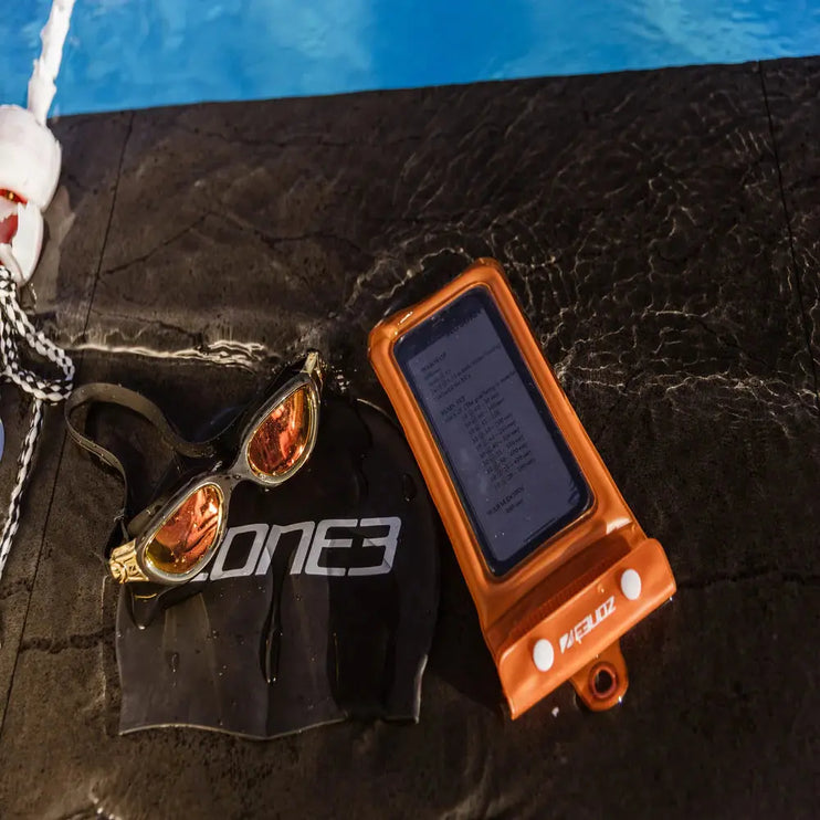 Zone3 | Waterproof Phone Pouch | Orange Triathlonworld