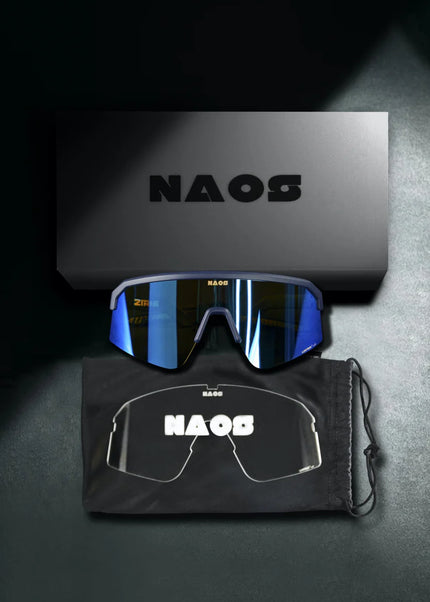 Naos | Ziris Sportbril | Matte Black / Blue Naos