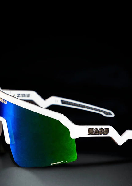 Naos | Ziris Sportbril | Glossy White / Blue Naos