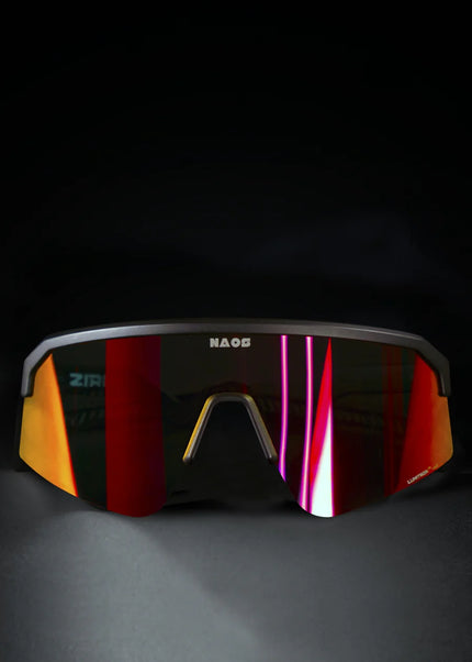 Naos | Ziris Sportbril | Matte Black / Black/Red Naos