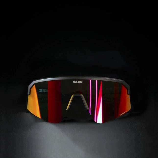 Naos | Ziris Sportbril | Matte Black / Black/Red Naos