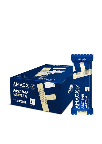 Amacx | Fast Bar | Vanilla | 12 Pack Amacx Sports Nutrition