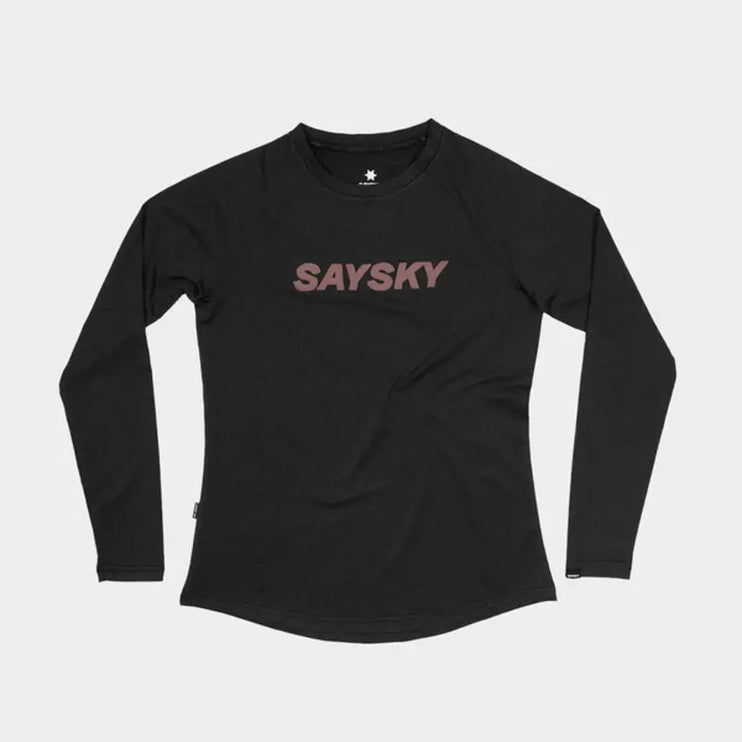 Saysky | Logo Pace Long Sleeve | Dames | Black SAYSKY