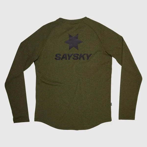 Saysky | Blaze Long Sleeve | Lightweight Fleece | Heren | Green SAYSKY