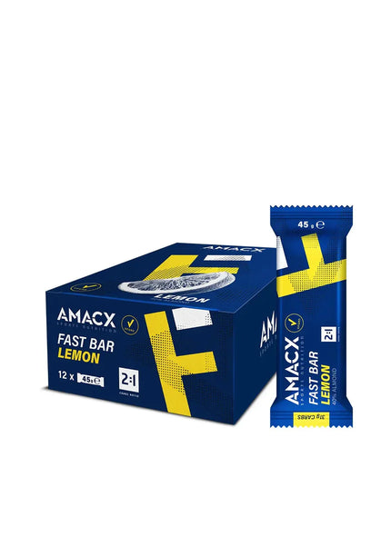 Amacx | Fast Bar | Lemon | 12 Pack Amacx Sports Nutrition