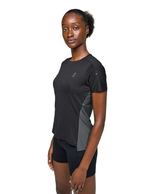 ON | Performance T-Shirt | Black / Eclipse | Dames ON RUNNING