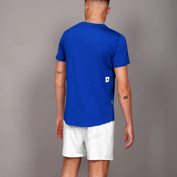 Saysky | Logo Pace T-Shirt | Heren | Blue SAYSKY