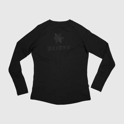 Saysky | Blaze Long Sleeve | Lightweight Fleece | Dames | Black SAYSKY