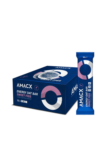Amacx | Energy Oat Bar | Sweet Figs | 12 Pack Amacx Sports Nutrition