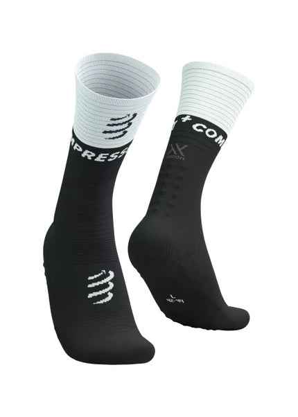 Compressport | Mid Compression Socks V2 | Black / White Compressport
