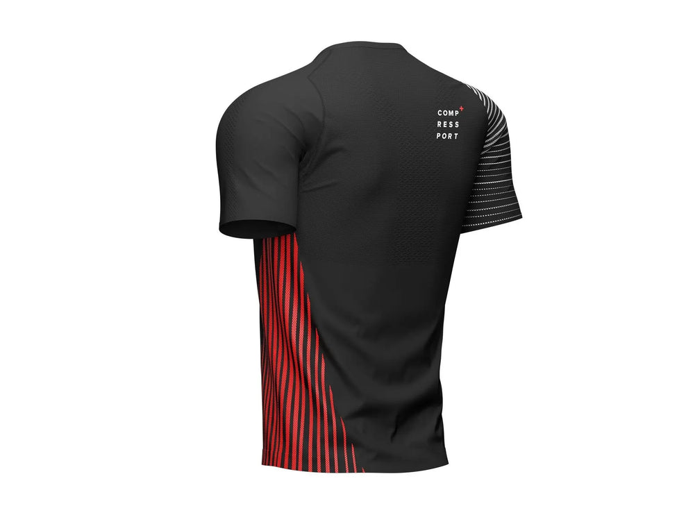 Compressport | Performance SS T-shirt | Black / Red | Heren Compressport