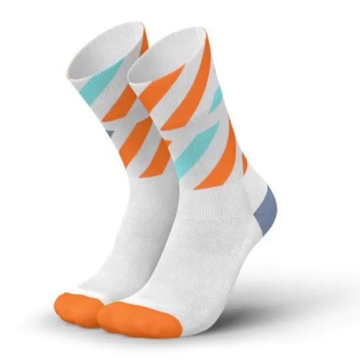 Incylence | Platforms | Running Socks | White / Orange Incylence