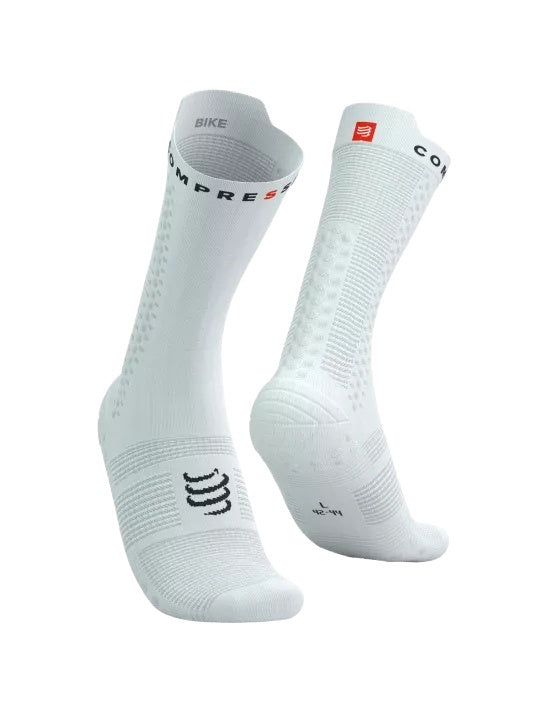 Compressport | Pro Racing Socks V4 | Bike | Black / White Compressport