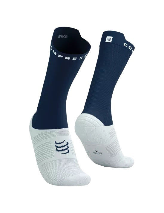 Compressport | Pro Racing Socks V4 | Bike | Blue / White Compressport