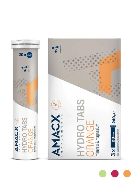 Amacx | Hydro Tabs | Orange | 3 Pack Amacx Sports Nutrition