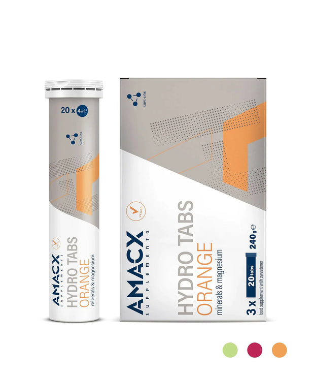 Amacx | Hydro Tabs | Orange | 3 Pack Amacx Sports Nutrition