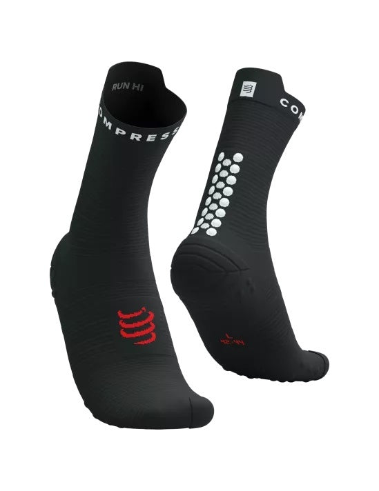 Compressport | Pro Racing Socks V4 | Run High | Black / White Compressport